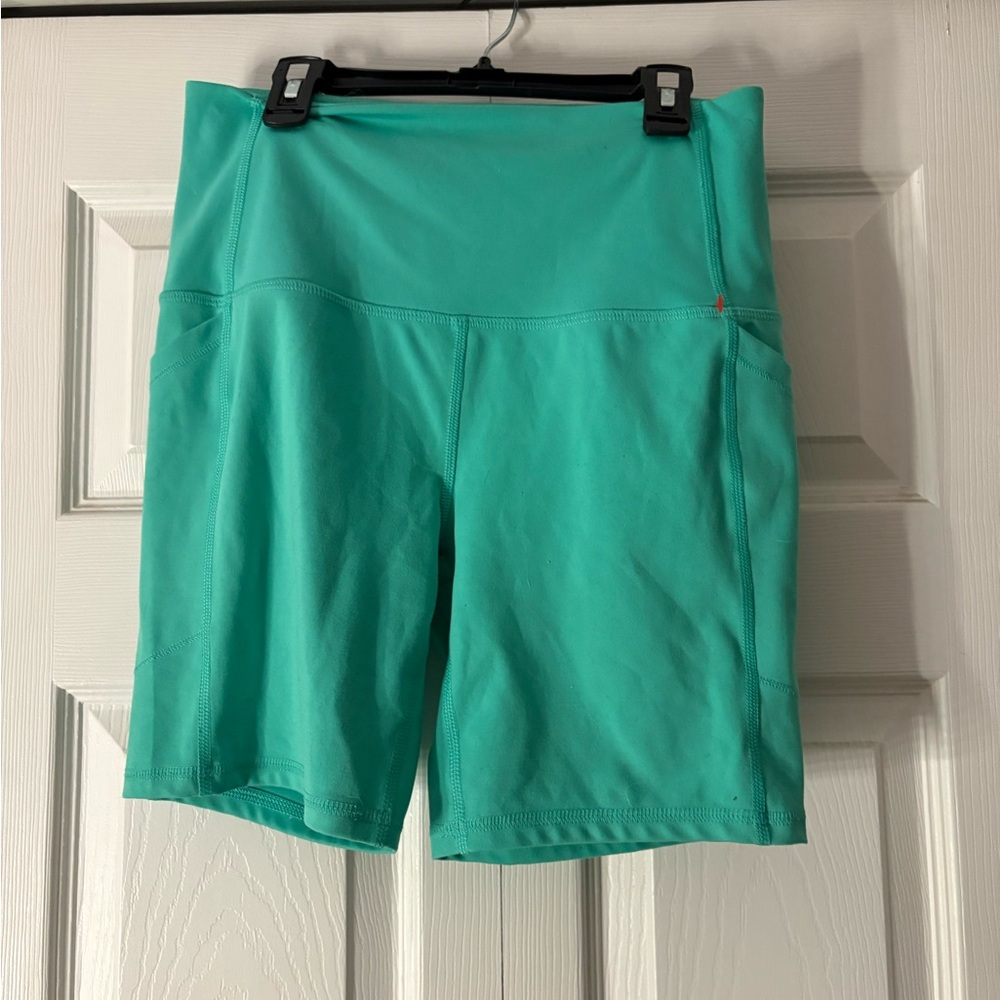 Women's Green Athletic Shorts